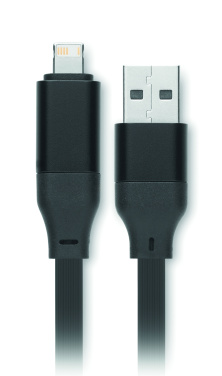 Logotrade liikelahjat mainoslahjat tuotekuva: 60 W kaapeli-avaimenperä kierrätettyä ABS-muovia